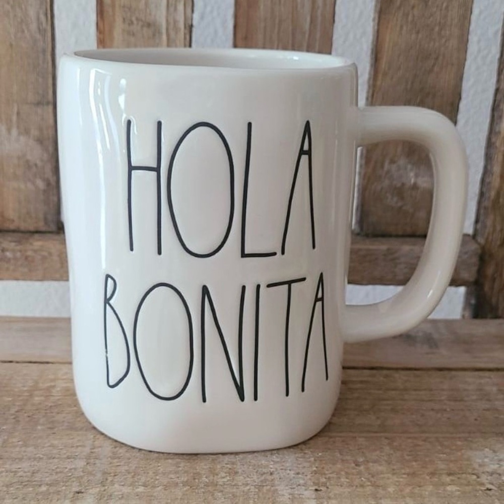 Rae Dunn White Ceramic Mug - Hola Bonita